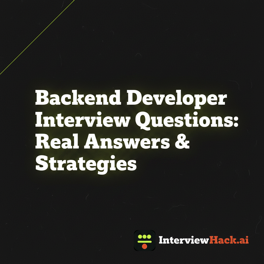 Backend Developer Interview Questions: Real Answers & Strategies