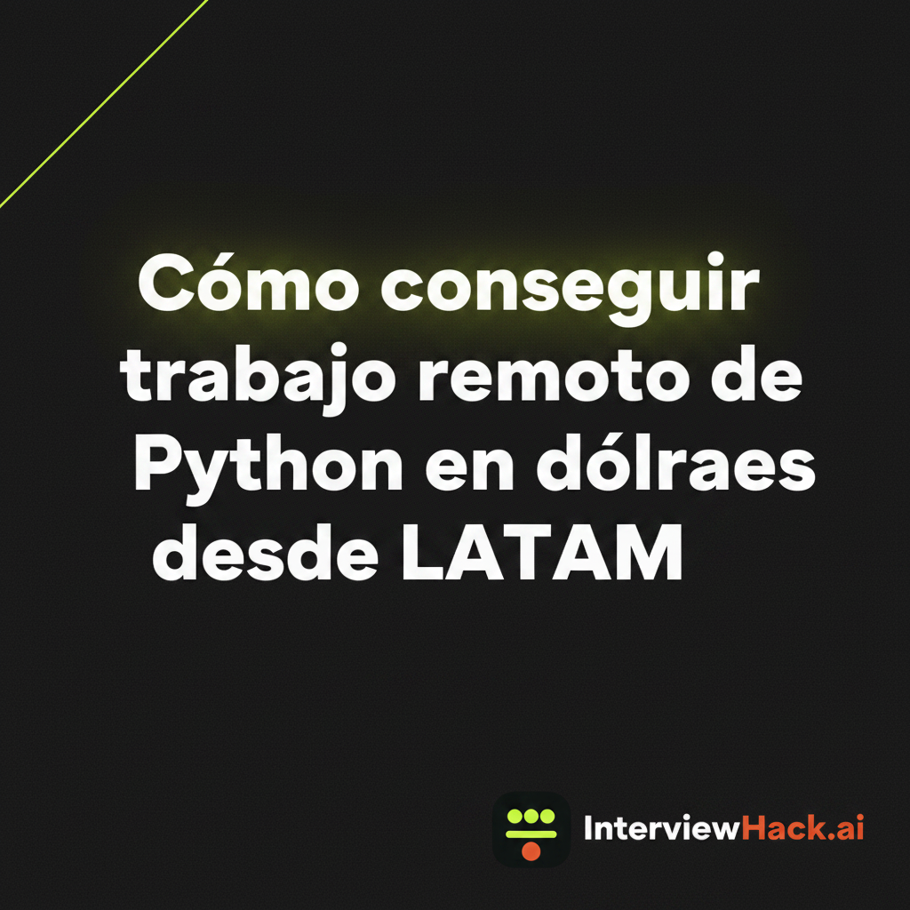 Cómo conseguir trabajo remoto de Python en dólares desde LATAM