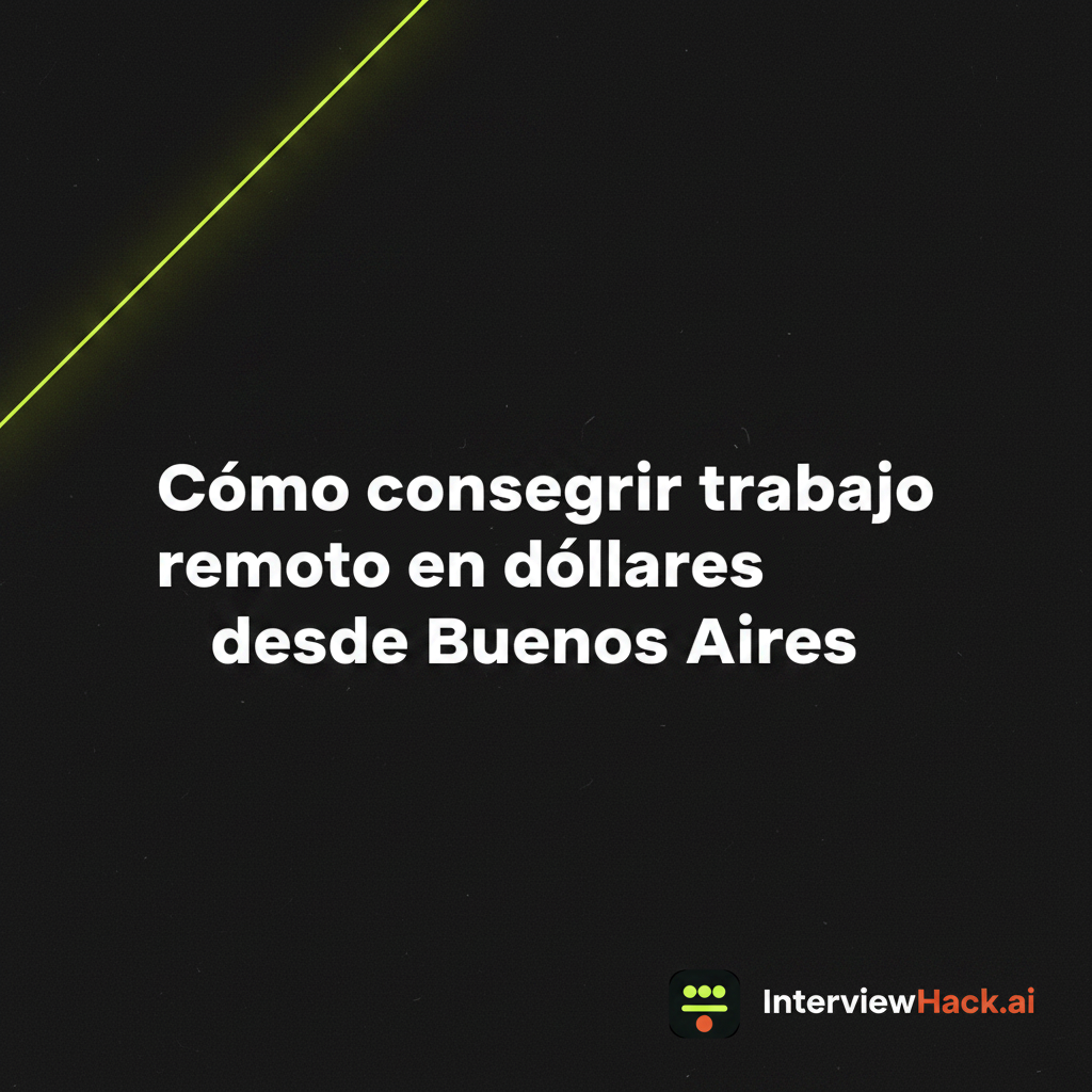 Cómo conseguir trabajo remoto en dólares desde Buenos Aires