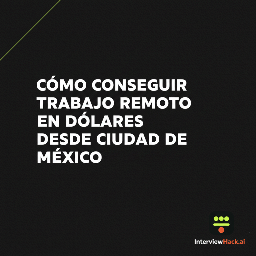Cómo conseguir trabajo remoto en dólares desde Ciudad de México