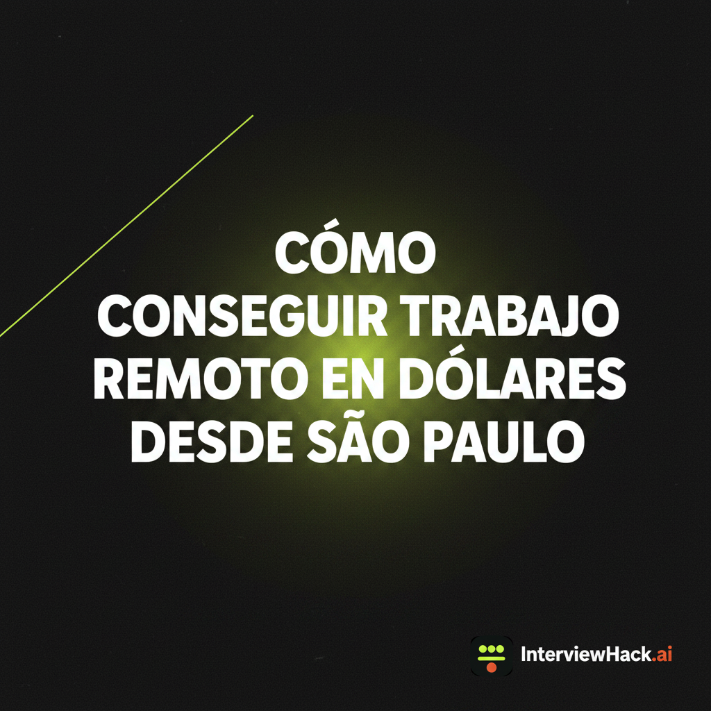 Cómo conseguir trabajo remoto en dólares desde São Paulo