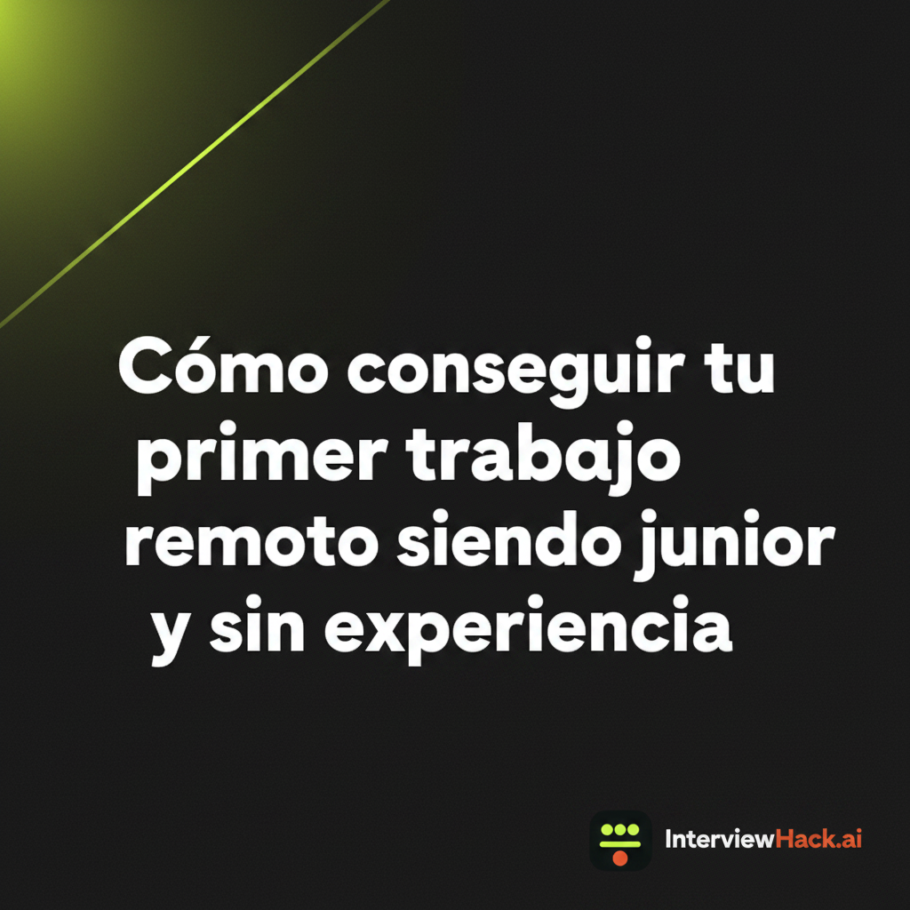 Cómo conseguir tu primer trabajo remoto siendo junior y sin experiencia