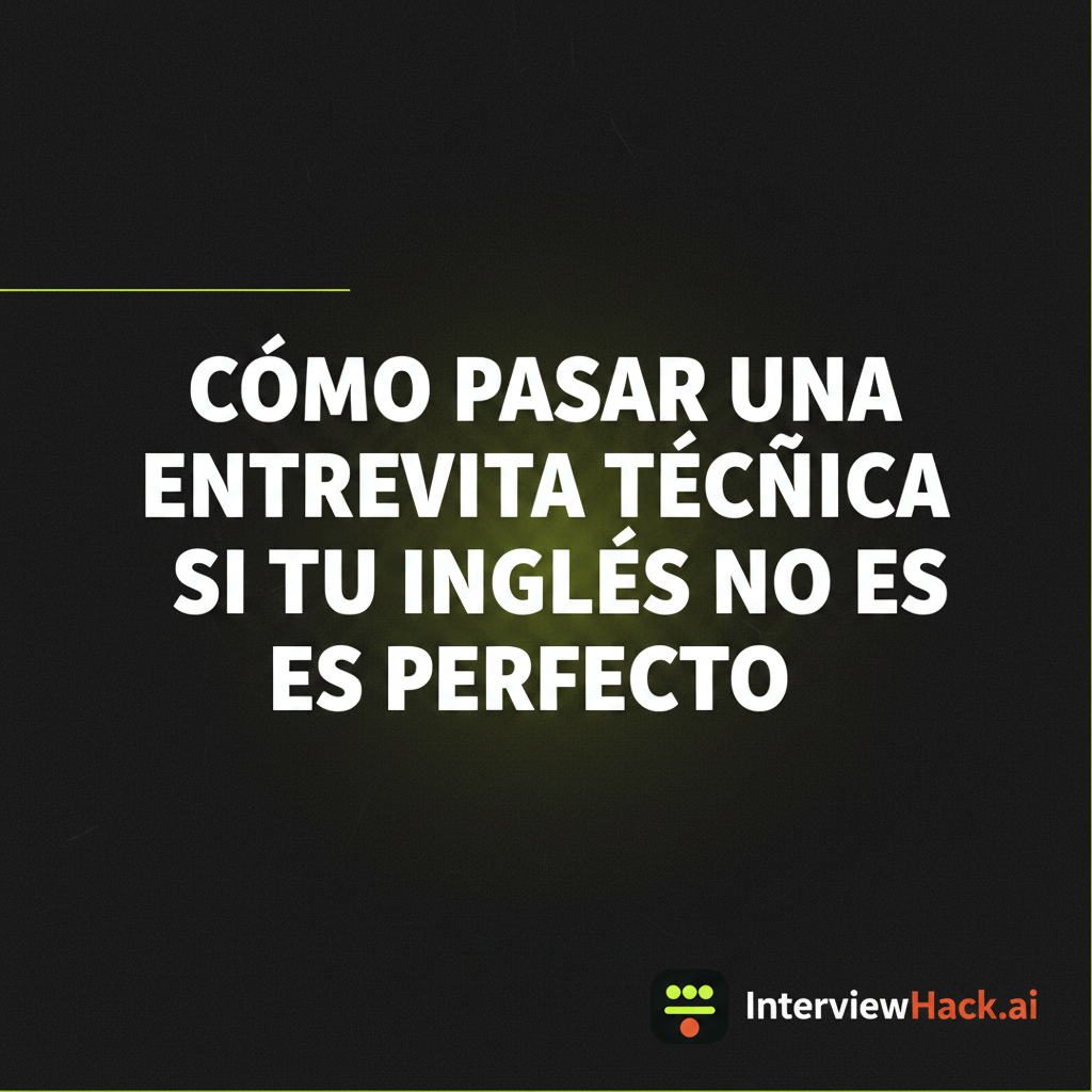 Cómo pasar una entrevista técnica si tu inglés no es perfecto