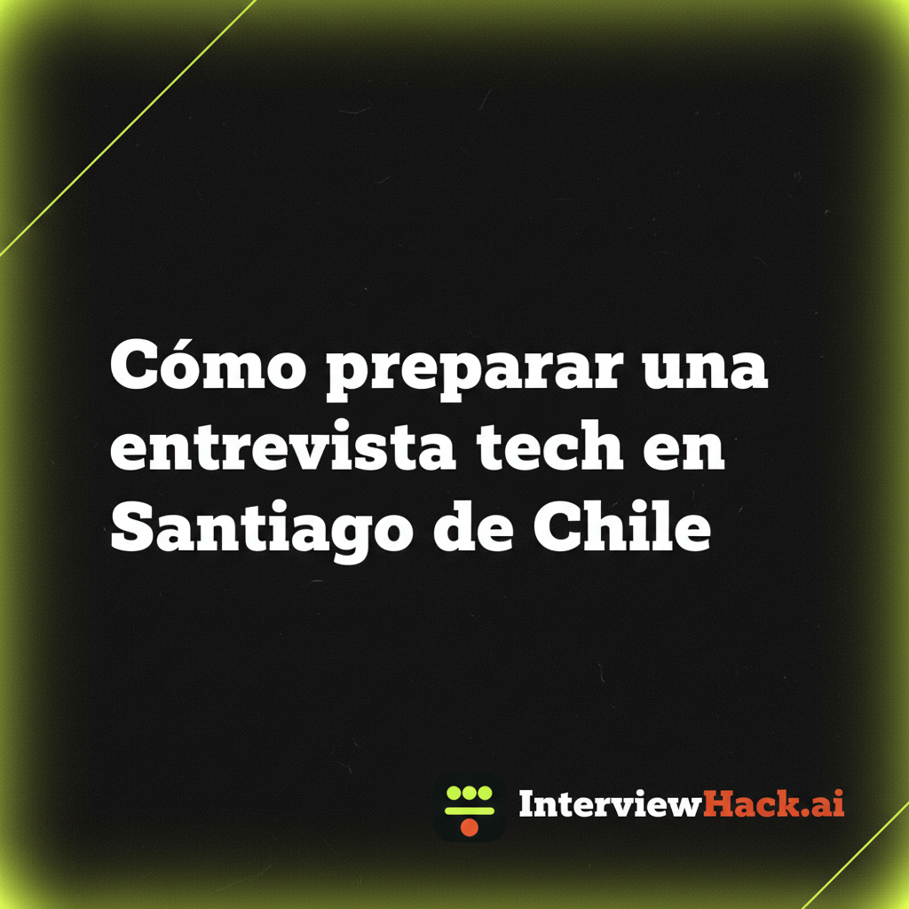 Cómo preparar una entrevista tech en Santiago de Chile