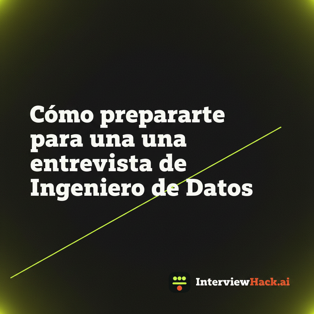 Cómo prepararte para una entrevista de Ingeniero de Datos