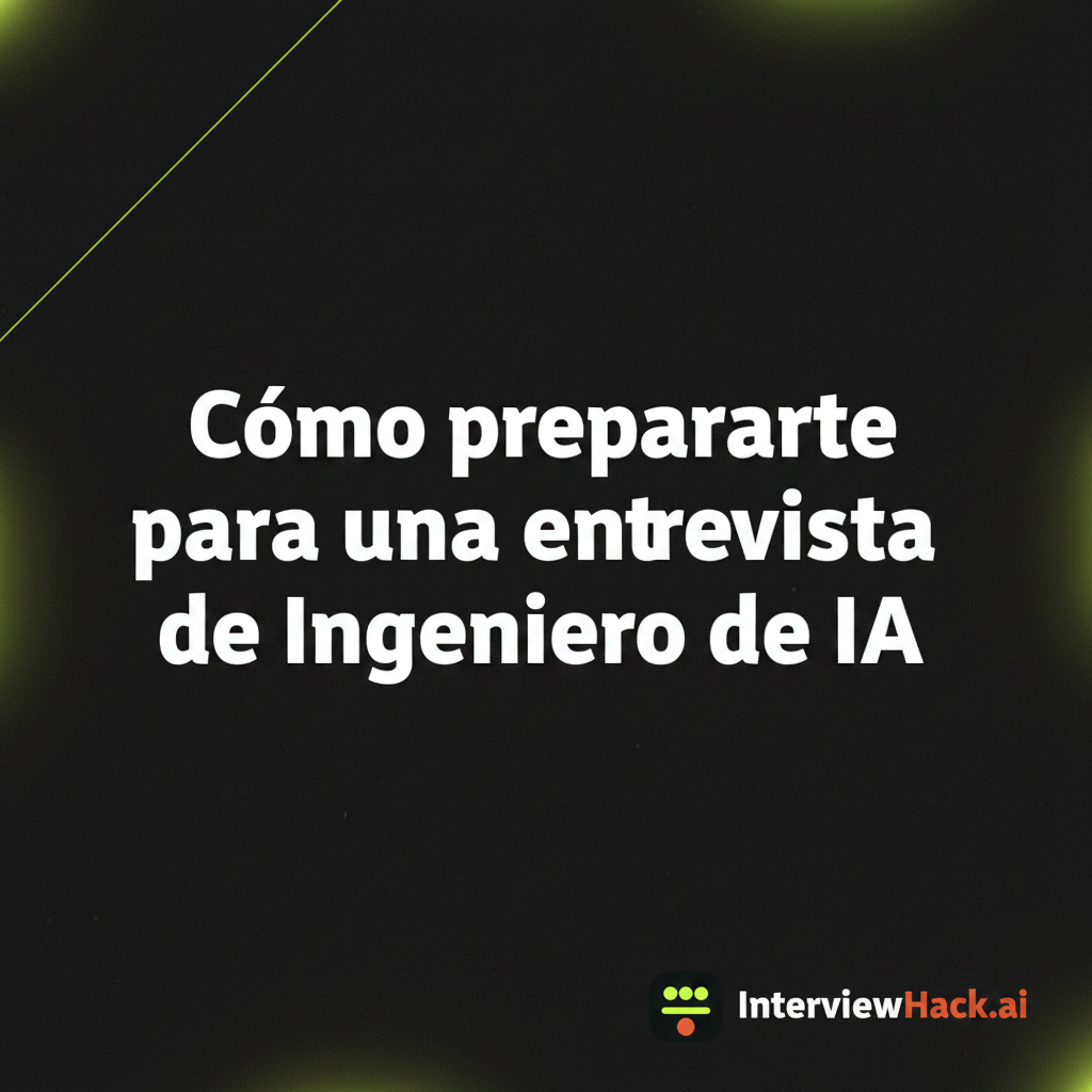Cómo prepararte para una entrevista de Ingeniero de IA