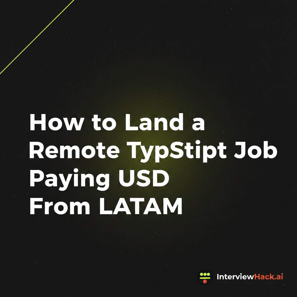 How to Land a Remote TypeScript Job Paying USD From LATAM
