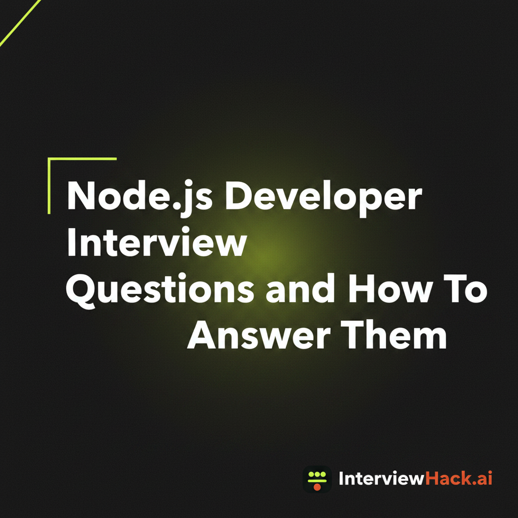 Node.js Developer Interview Questions and How To Answer Them